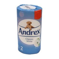 Andrex Toilet Rolls Classic Clean White 2 Pack